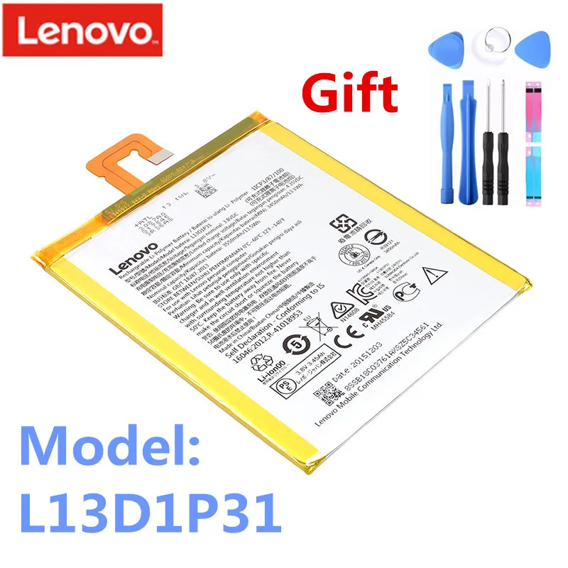Новый оригинальный аккумулятор Lenovo LePad S5000 S5000H Pad A3500 планшетный ПК L13D1P31 tab 2 A7 30 3450