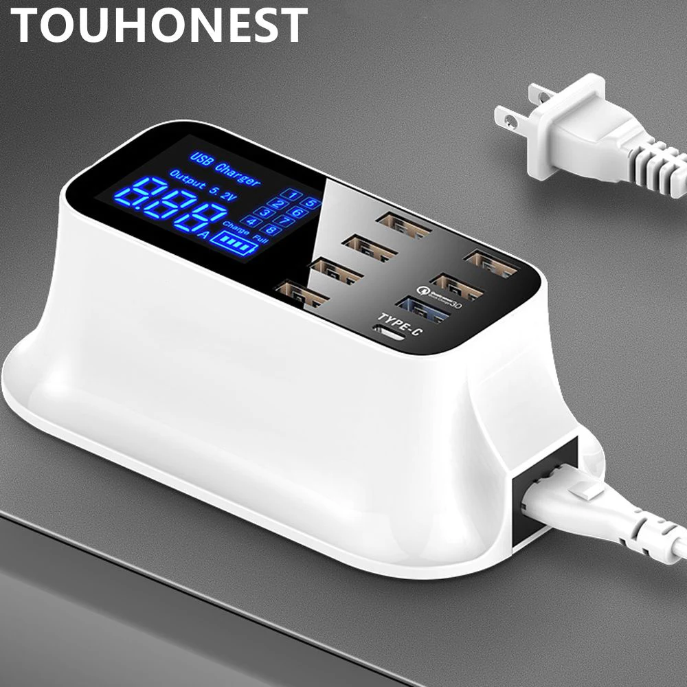 Для iphone samsung huawei Smart USB Зарядное устройство Тип C быструю зарядку Quick Charge 3 0