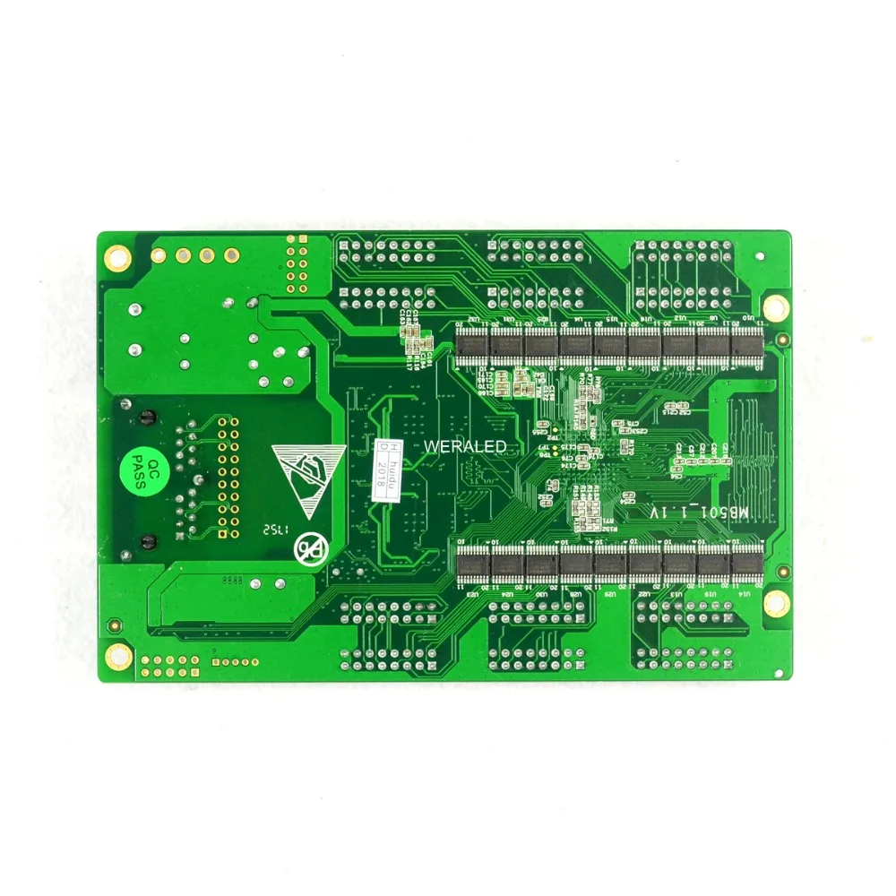 Huidu полноцветный светодиодный дисплей, экран HD-R501 асинхронизации RGB, принимающая карта 12xHub75E, совместимый с 1/32 сканирующий светодиодный