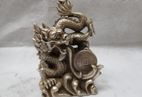 SCY коллекционный Бронзовый Статуя Льва S0215 Китай Королевский белый медный