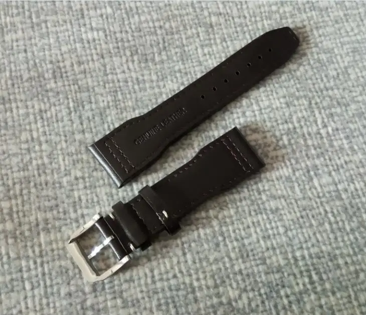 Ремешок для часов из коровьей кожи 22 мм с пряжкой нержавеющей стали 316L 005A |