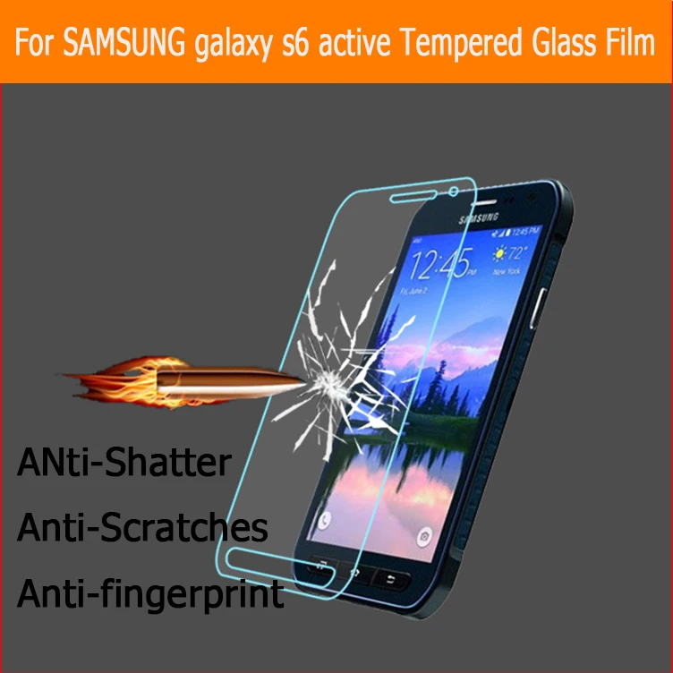 2.5D Закаленное стекло для samsung GALAXY S6 Active Высококачественная защитная пленка