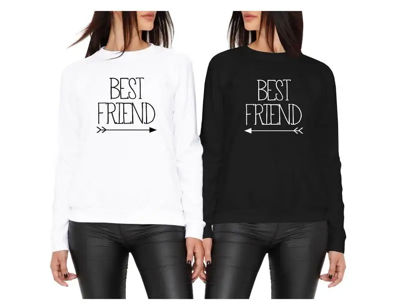 Skuggnas Best Friend Толстовка в тон &quotлучшие друзья&quot Джемпер BFF одежды модная одежда с