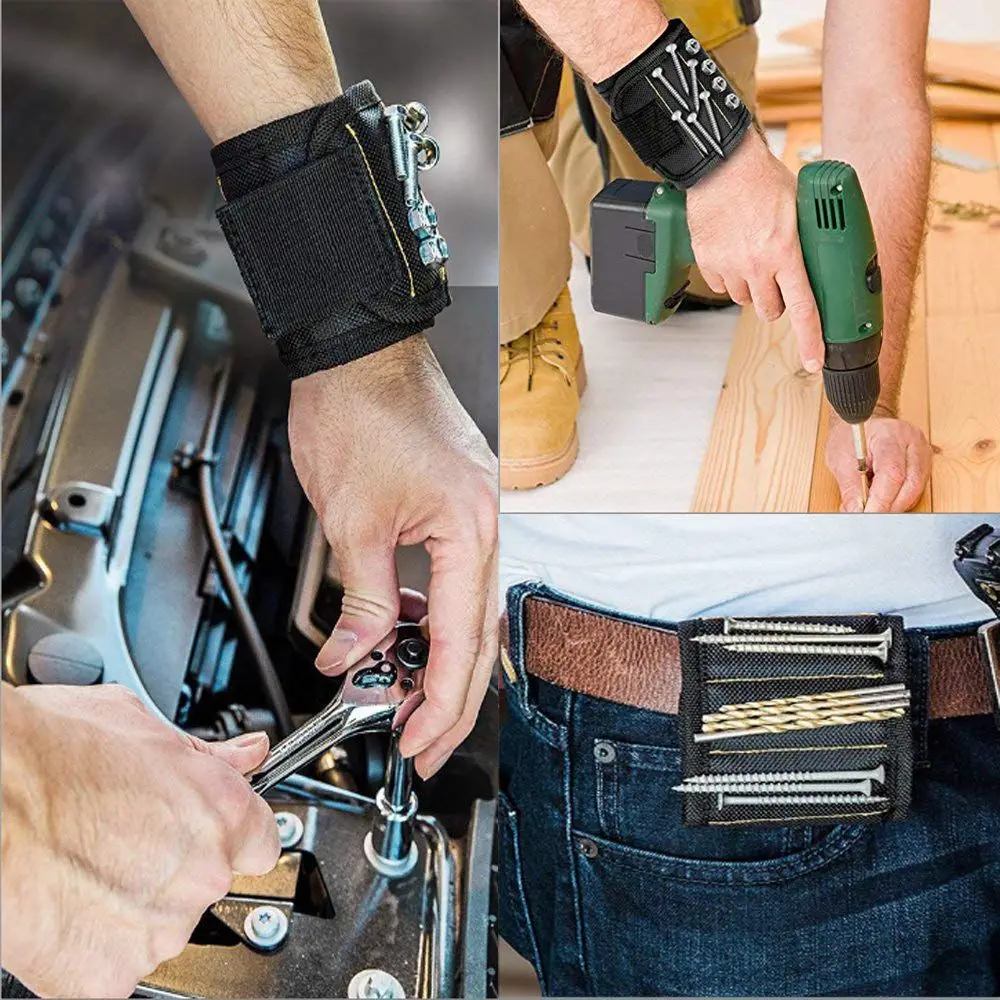 CNIM Горячая магнитный браслет с сильными магнитами для мужчин Подарки DIY для винтов гвозди болты сверла крепеж ножницы и другие H