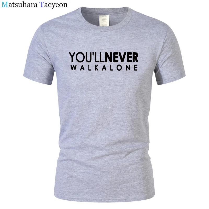 Мужская футболка с круглым вырезом You'll Never Walk Alone модная брендовая уличная
