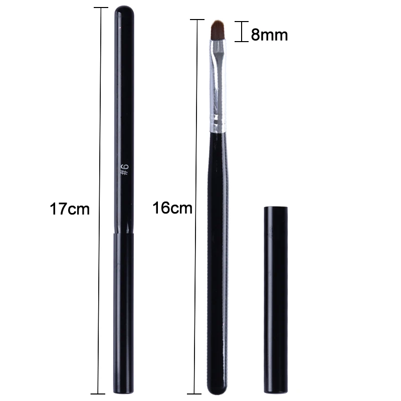 Painting Pen UV Gel Polish Drawing Brush Pencil Black Handle Manicure Acrylic Nail Art Tool For Gel Polish Nail DIY 1 Pc