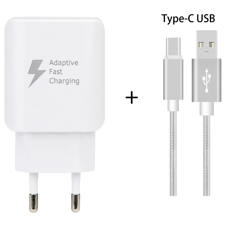 Быстрое зарядное устройство 5 В 2 0 А USB 3 1 быстрое QC2.0 адаптер + фута Тип C кабель для