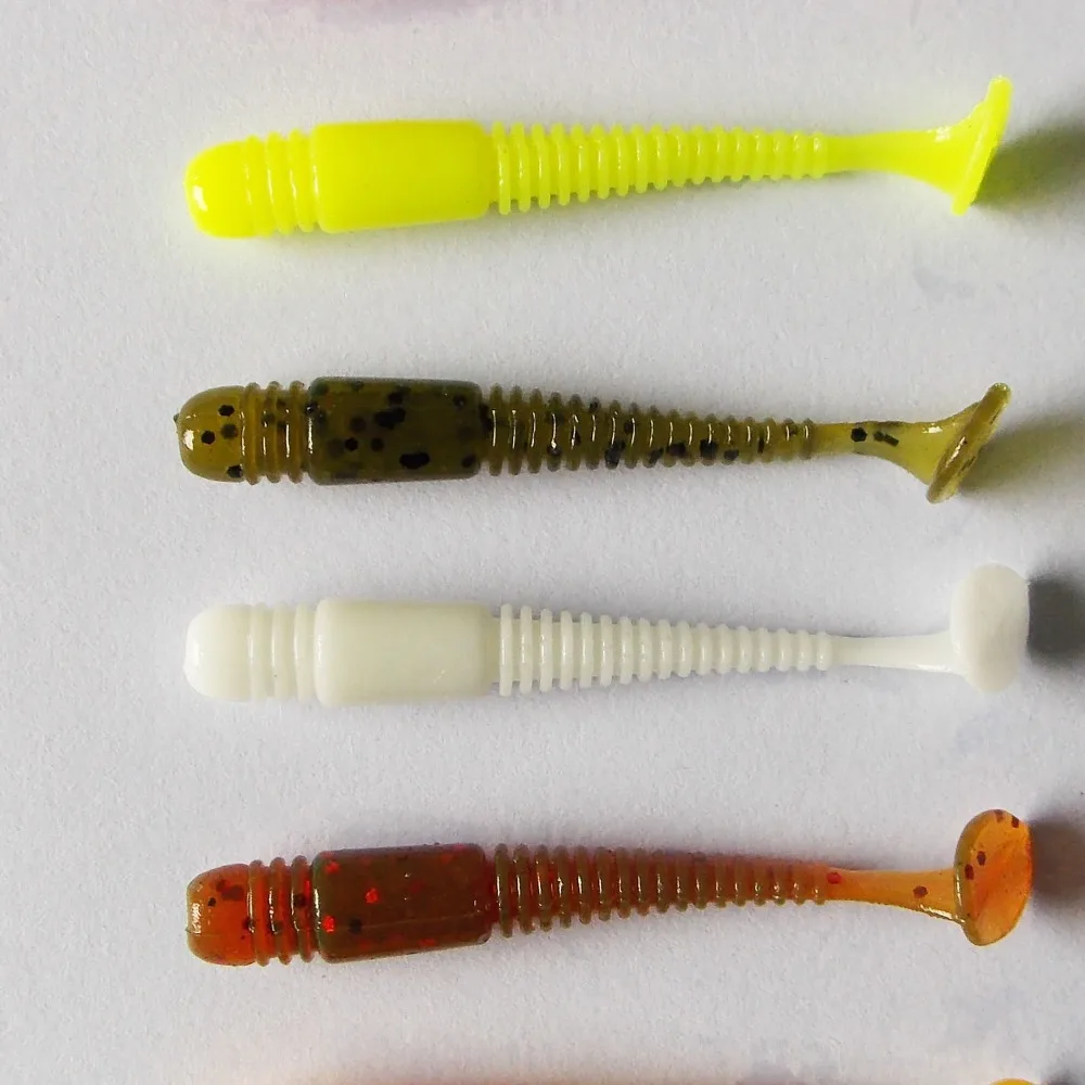KESFISHING Приманки Soft Worm Vibro 20шт 48мм Рыболовные Силиконовые Морские Снасти Воблеры