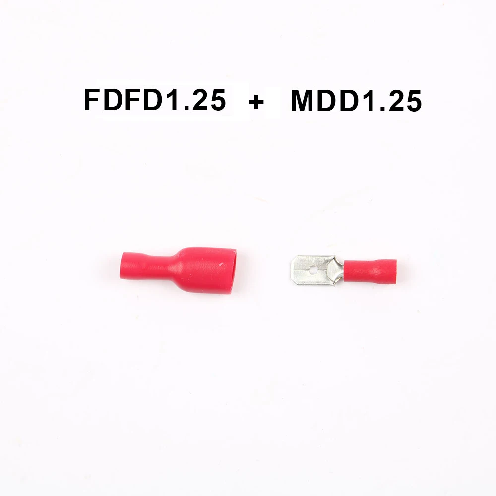 50 пар/компл. 16 10AWG MDD + FDFD 1 25/2/5.5 250 Женский Мужской изолированный Spade Соединительный