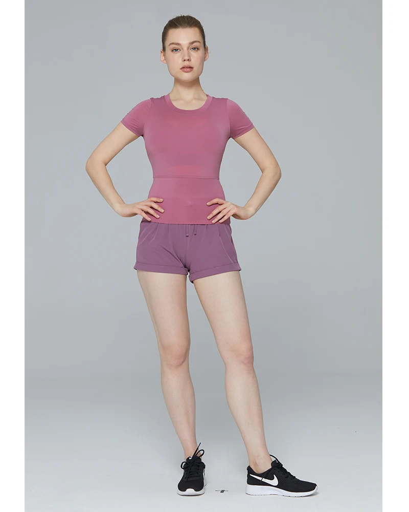 SYPREM Women Women's Basic Round Collar Body Fit Workout& Sports Top Tshirt vest High Elastic Pilates tanks Brand,tx181004