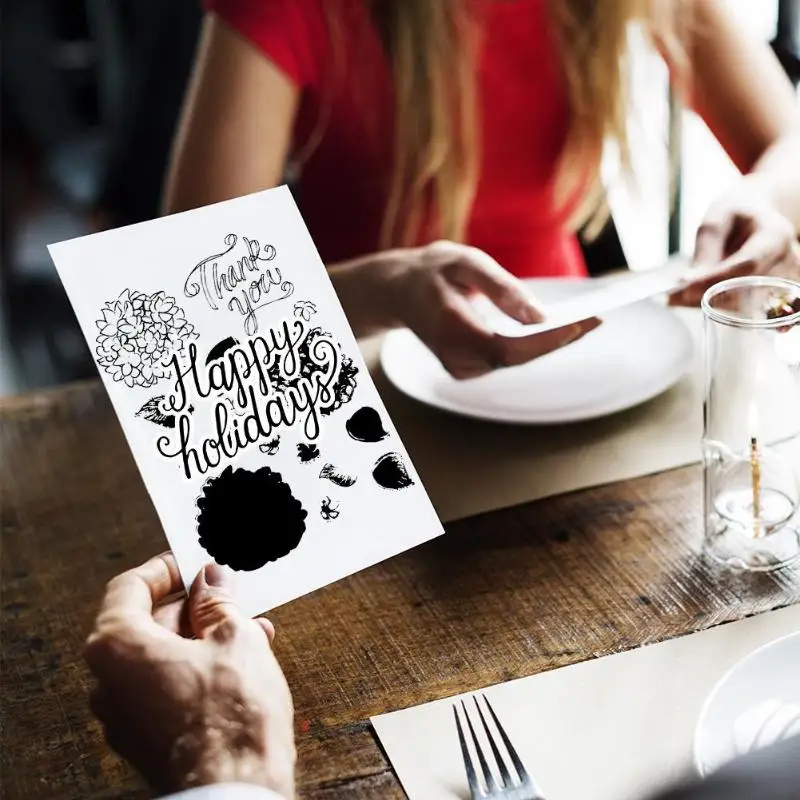 Силиконовые печатные платы прозрачные штампы для рукоделия скрапбукинга