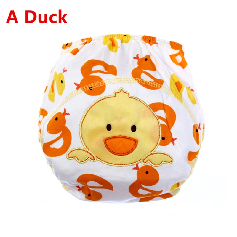 A Duck 30 шт Многоразовые Детские тренировочные штаны для горшка водонепроницаемое нижнее белье детские трусики - Цвет: A Duck