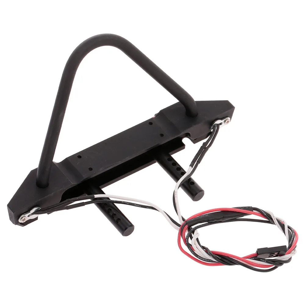 RC автомобильный Передний Бампер металлический с 2 светодиодами для