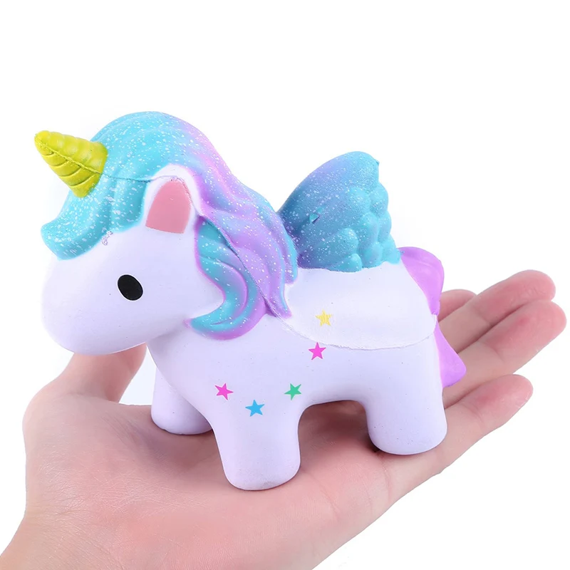 Unicorn Jumbo сырное шоколадное печенье милый мягкий медленно поднимающийся мягкий сжимающийся игрушечный ремешок для телефона ароматизированный снимающий стресс Забавный детский Рождественский подарок - Цвет: Unicorn