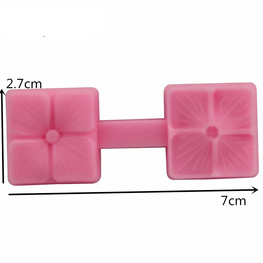 Бесплатная доставка клевер цветок помадка формованная силиконовая форма