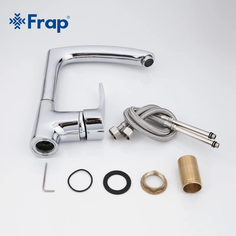 Кухонный Смеситель Frap F4070 в современном стиле для холодной и горячей воды с одной