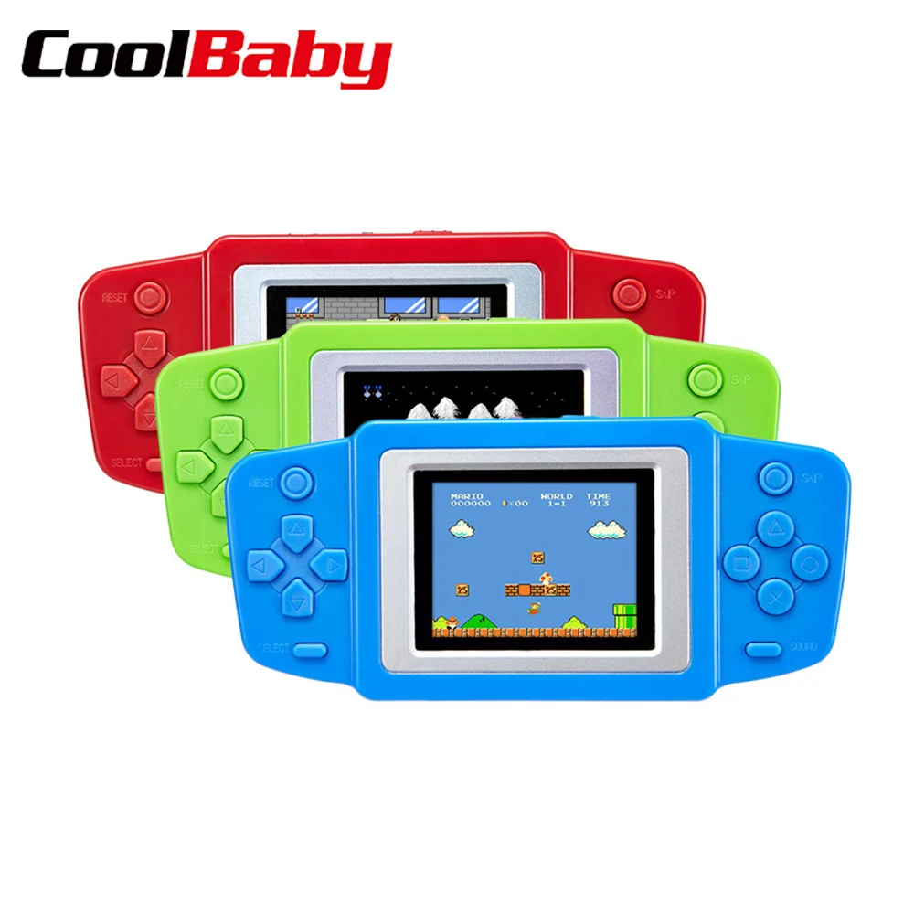 COOLBABY мини игровая консоль для видеоигр электронный ручной Ретро Конструктор Consola