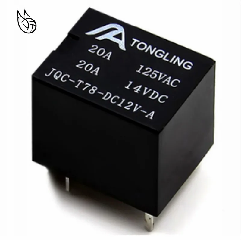 5 шт. в 12 В 24 20A DC реле питания SRA 05VDC CL 12VDC 5Pin PCB тип наличии Черный Автомобильный