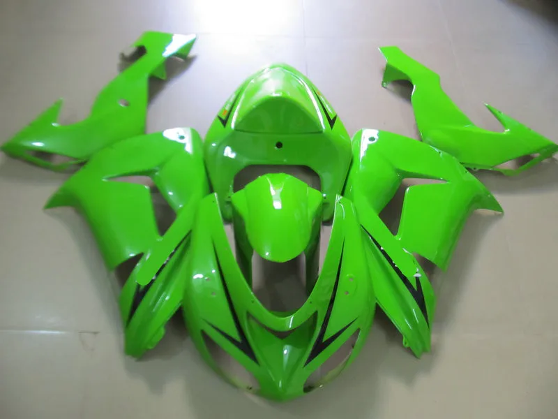 Комплект обтекателей для мотоцикла KAWASAKI Ninja ZX10R 2006 2007 06 07 zx 10r ABS крутой зеленый