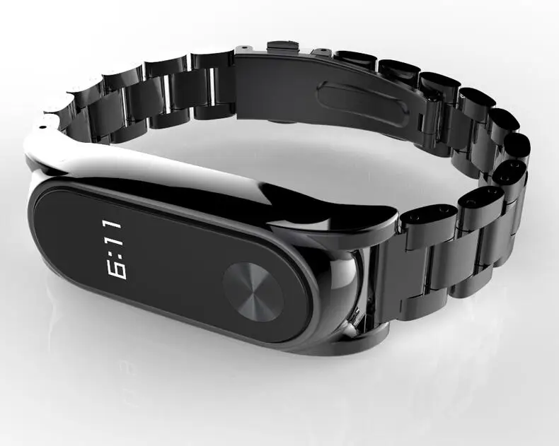 Лидер продаж ремешок для Xiaomi Mi Band 5 4 3 2 металлический смарт-браслет | Наручные часы