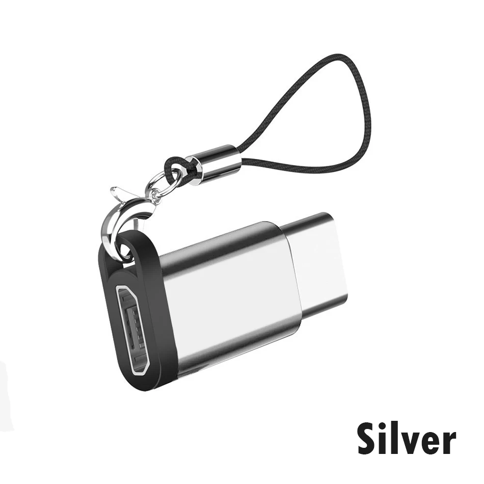 ACCEZZ 2 шт. мобильный телефон адаптер для samsung S9 S8 huawei P20 P10 Xiaomi OTG Micro USB к TypeC Мужской Разъем брелок адаптер