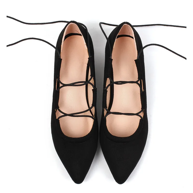 Женские туфли с перекрестной шнуровкой YMECHIC розовые бежевые черные вечерние