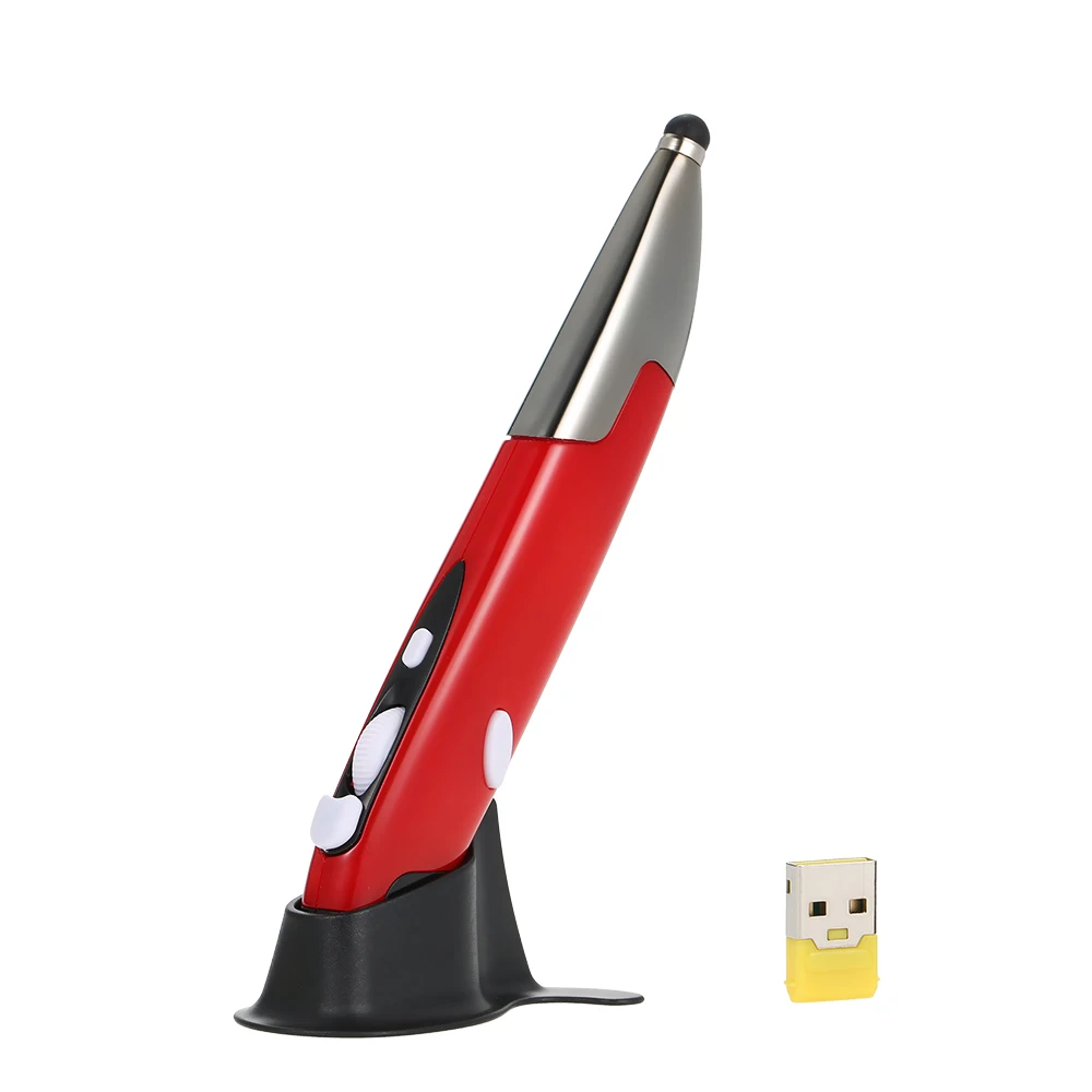 

2.4G Wireless Touch Pen Mouse 3-Level Adjustable 800/1200/1600CPI Optical with Web Scrolling for PC Desktop Notebook Laptop