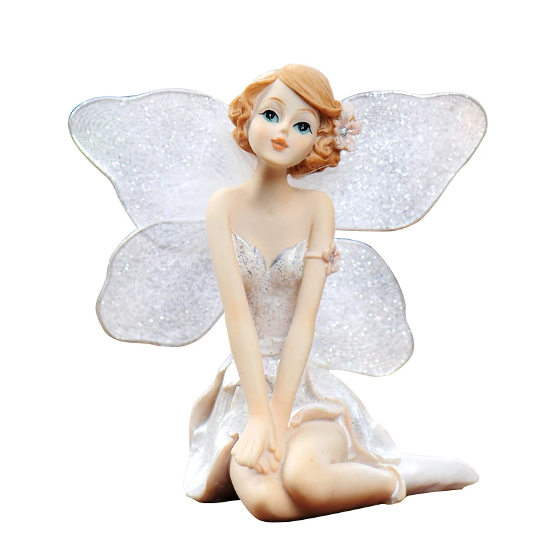 

Angel Decor Cute Fairy Figurines Desk Decor Miniatures For Home Decoration Accessories Fairy Garden Miniatures Angel Home Decor