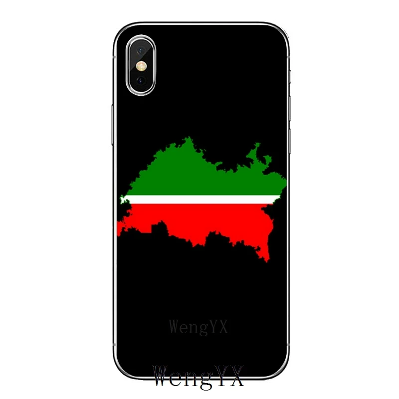 Тонкий, из ТПУ, мягкий чехол для телефона с национальным флагом для Apple iPhone X XR XS Max 8 7 6s 6 plus SE 5S 5c 5 4S 4 - Цвет: Tatarstan-Flag-A-02