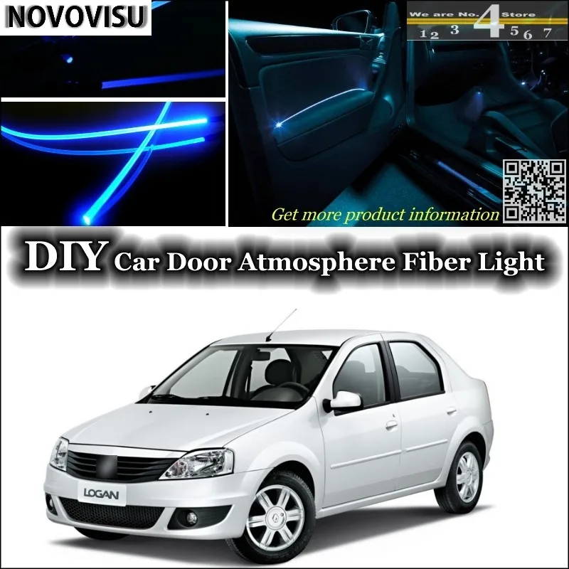 Novovisu для Renault Logan/тондар/символ подкладке окружающий свет атмосферу волоконно
