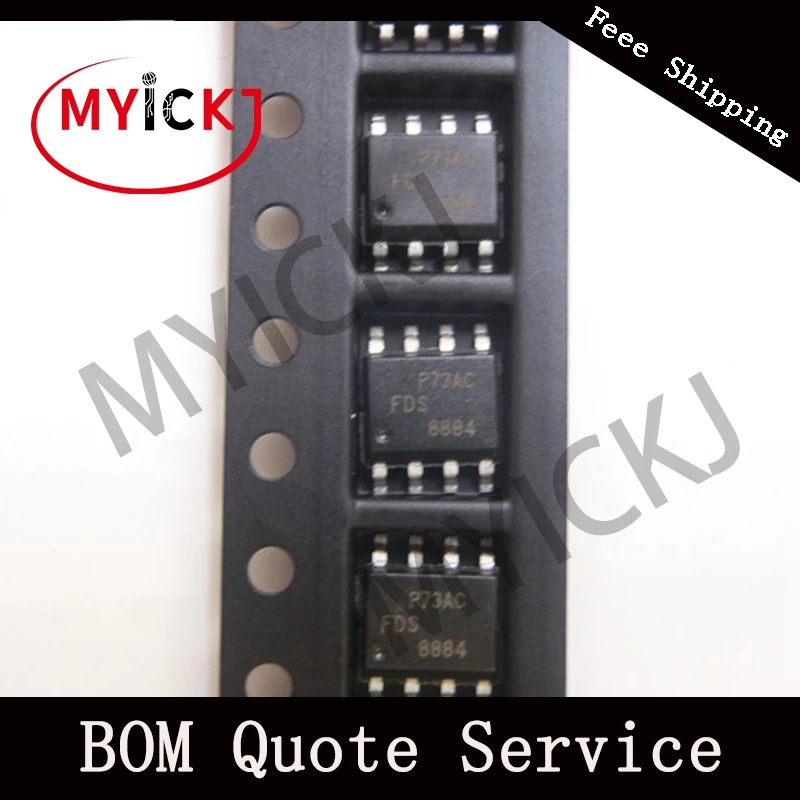 10 шт. FDS8884 микросхема MOSFET N-CH 30 V 8.5A 8-SOIC | Лампы и освещение