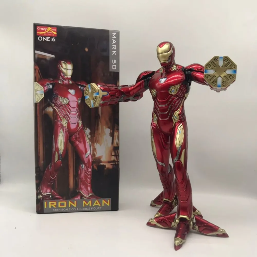 Crazy toys Mark 50 Iron Man 1/6th scale collectible mk50 Ironman figure PVC Action Figure Collectible Model Toys Doll Gift