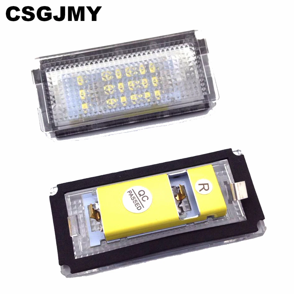 CSGJMY 2 шт. белые светодиодные лампы номерного знака для BMW E46 4D 323i 325i 328i 6000k 12V лампа