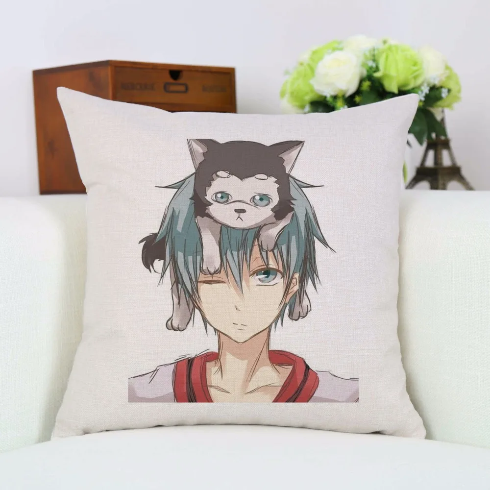 Аниме Kuroko No Basketball Seirin no Basuke мультяшный персонаж напечатанный Чехол для подушки