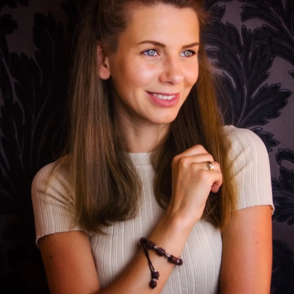 Браслеты с бусинами из коричневого лавового камня браслеты для женщин и мужчин