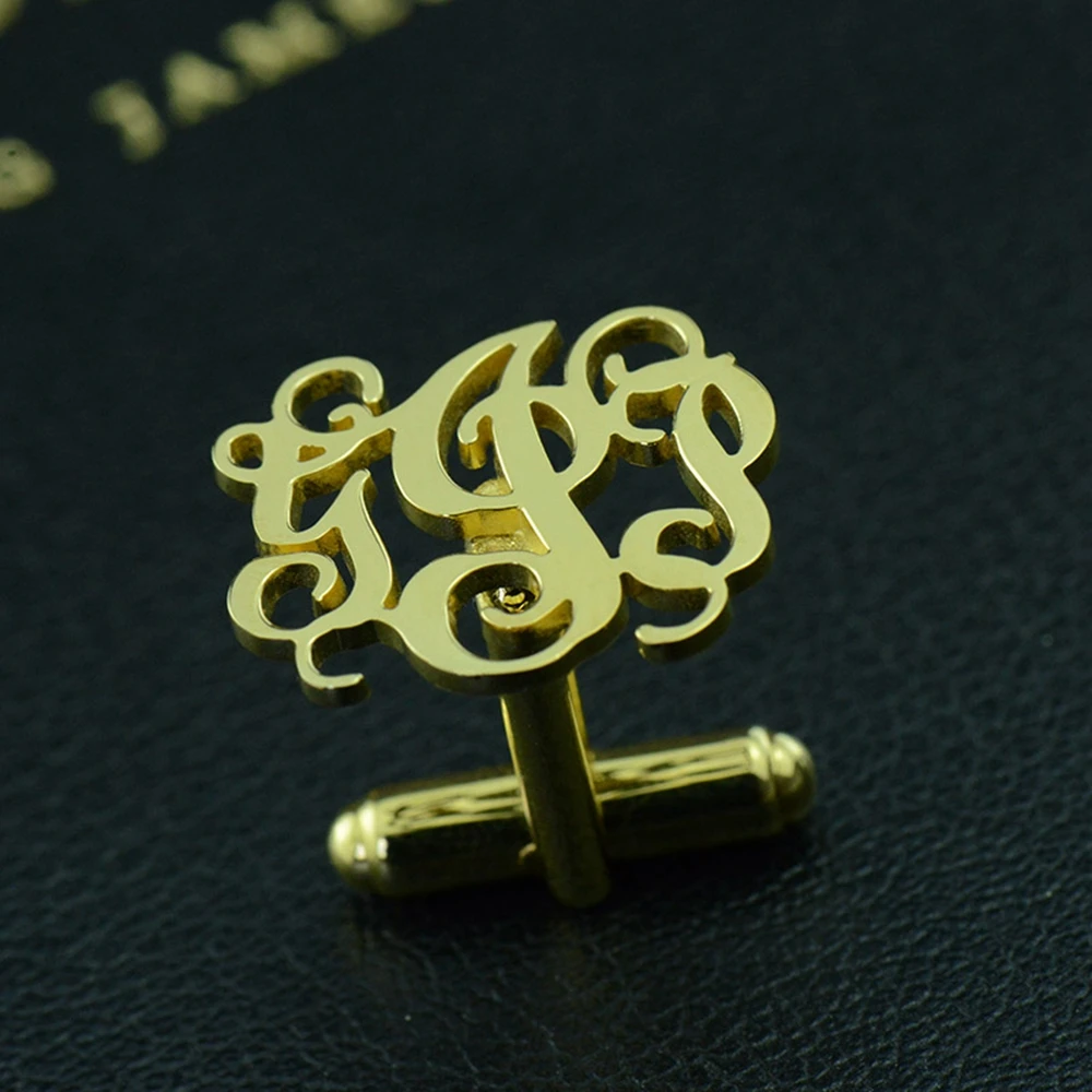 Sweey Прямая поставка персонализированные мужские запонки с гравировкой