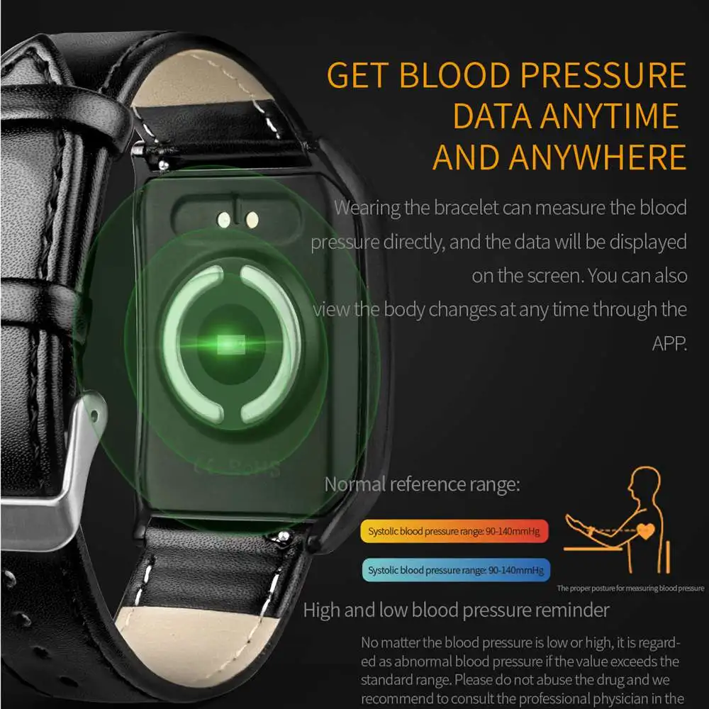 Новые ЭКГ+ PPG E58 Смарт часы Здоровье часы Relojes Smartwatch кровяное давление монитор сердечного ритма Спорт фитнес трекер PK N58 E04
