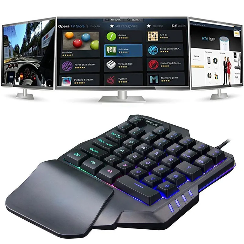 Игровая клавиатура Centechia RGB с подсветкой механическая игровая Проводная для