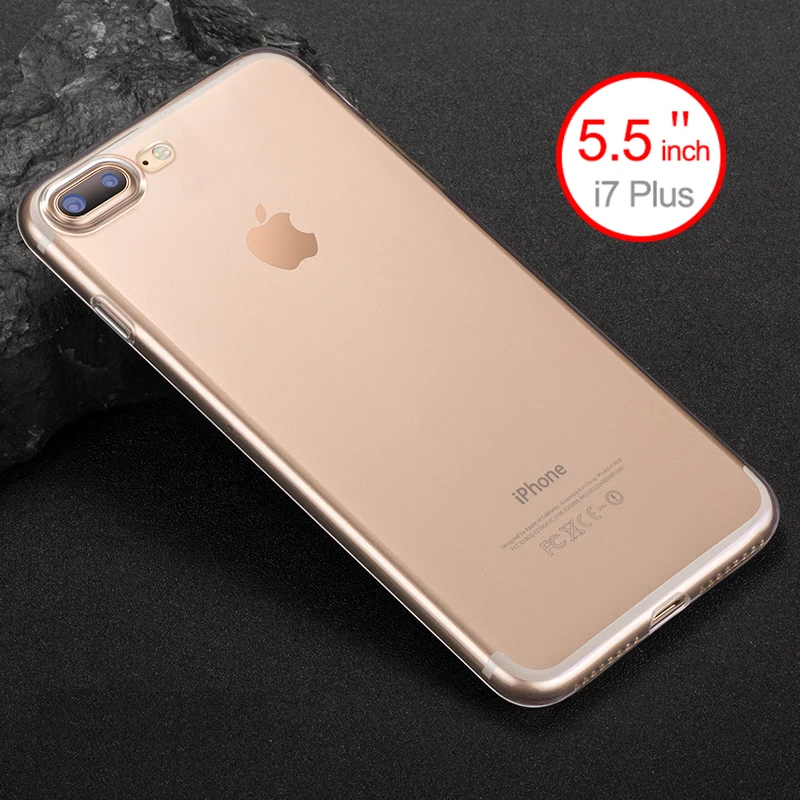 Case For iPhone 7 Plus Cases Transparent TPU Soft Covers Luxury Clear Shockproof |