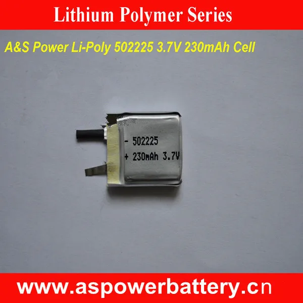 

5Pcs rechargeable 502225 3.7v li-ion polymer battery 230mah
