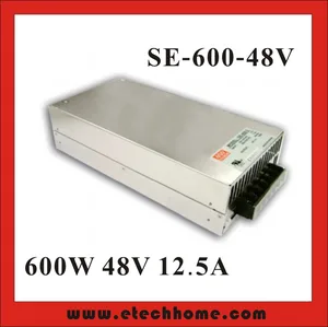 High Quality Mean Well Switching Power Supply 600W 48V 12.5A SE-600-48 Stepper Motor Switch Power Supply