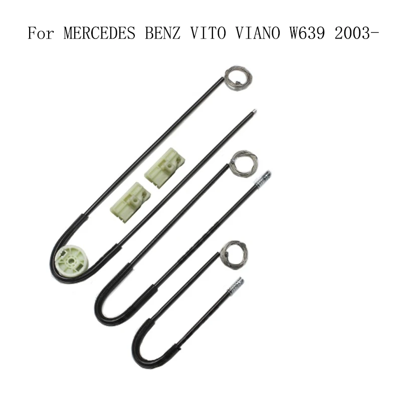 

For MERCEDES BENZ VITO VIANO W639 2003- Power Electric Car Window Regulator Window Lifter Repair Cable And Clips Front Right