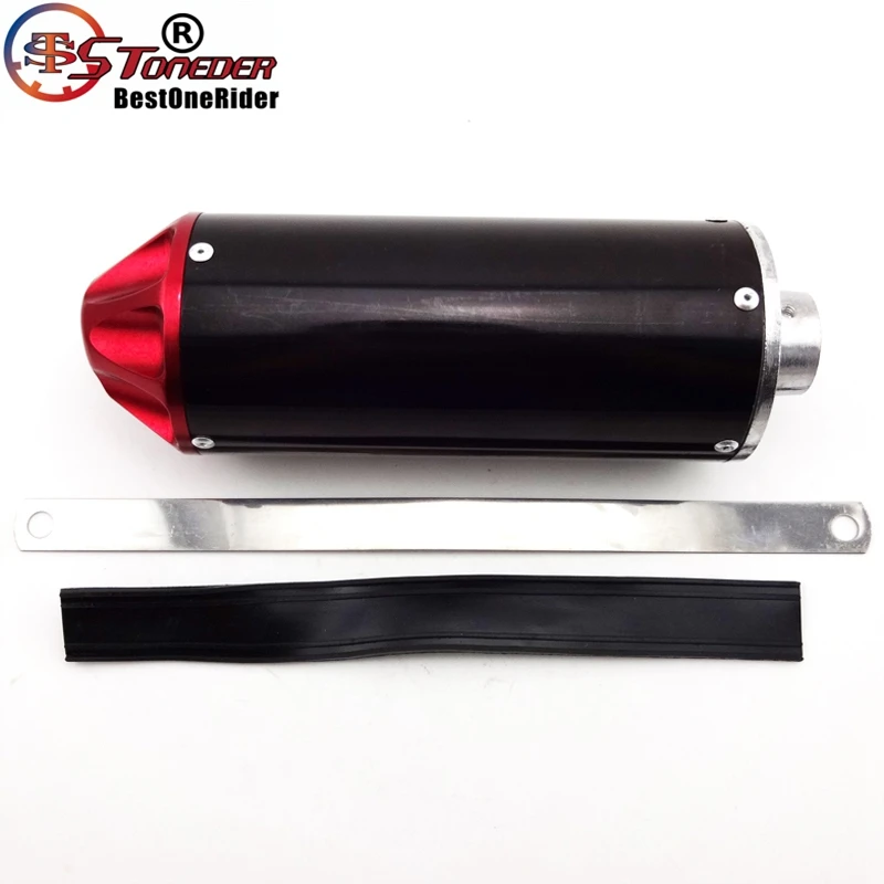 Каменщик красный 28 мм Глушитель для 50cc 70 90cc 110cc 125cc CRF50 XR50 KLX SSR Thumpstar Lifan китайский Pit