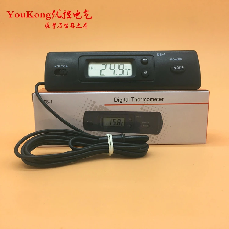 Электронный цифровой Термометр комнатный/наружный измеритель температуры часов