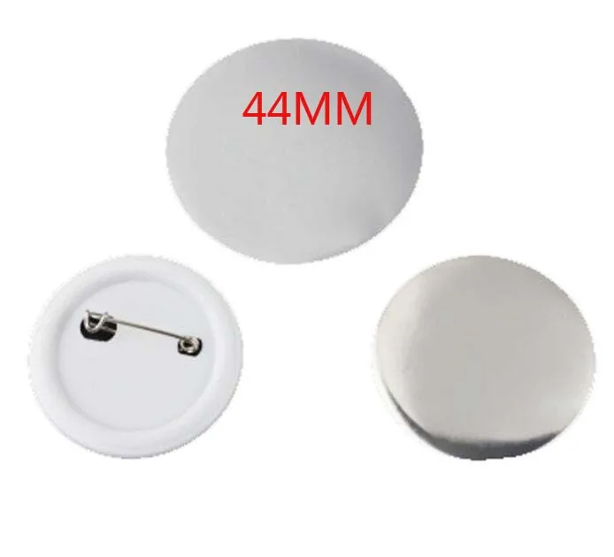 44MM 100 шт./компл. Пластик пустой значок кнопки Запчасти расходные материалы для одежды значок кнопки материалы для поделок DIY - Цвет: 44MM