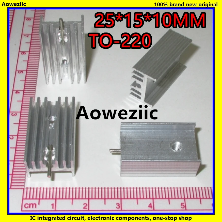 10 шт./лот Алюминиевый Радиатор 25x15x10 мм DIY алюминиевый радиатор для К 220 триодный