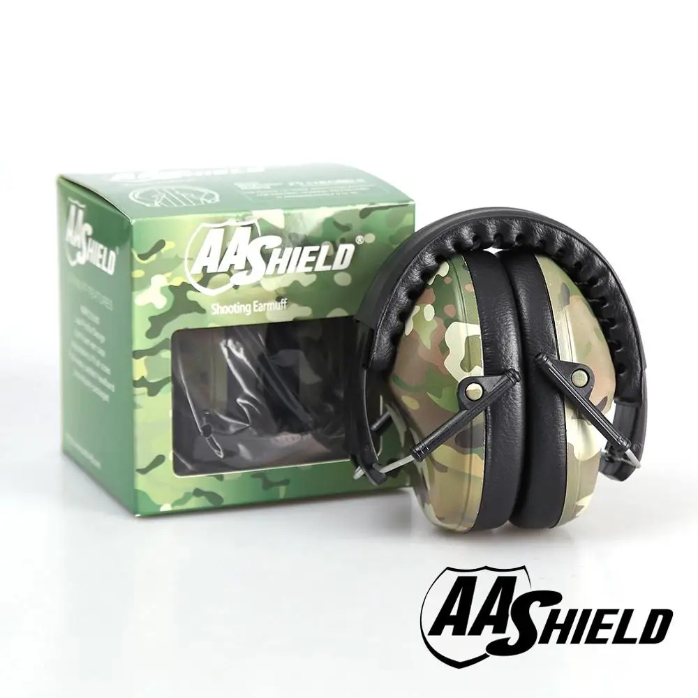 

AA Shield Soundproofing Mini Ear Muff Shooting Hearing Protector Noise Reduction Tools 25.8DB Camo Reduce the DB