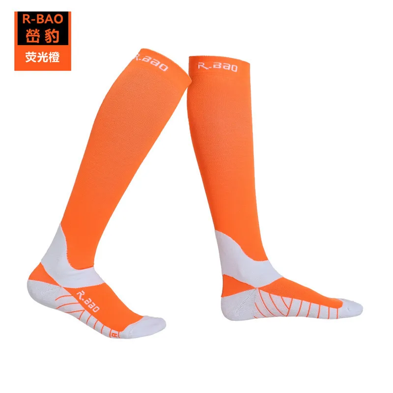 Носки высокие коленные качественные для бега, велосипедного спорта, альпинизма и кемпинга для молодежи и взрослых, размер S M L.