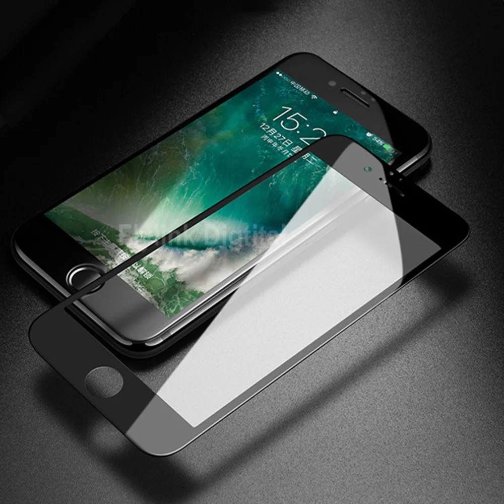 6D закаленное стекло для защиты экрана iPhone 6s 7 8 Plus Edge полное покрытие защитное на 6
