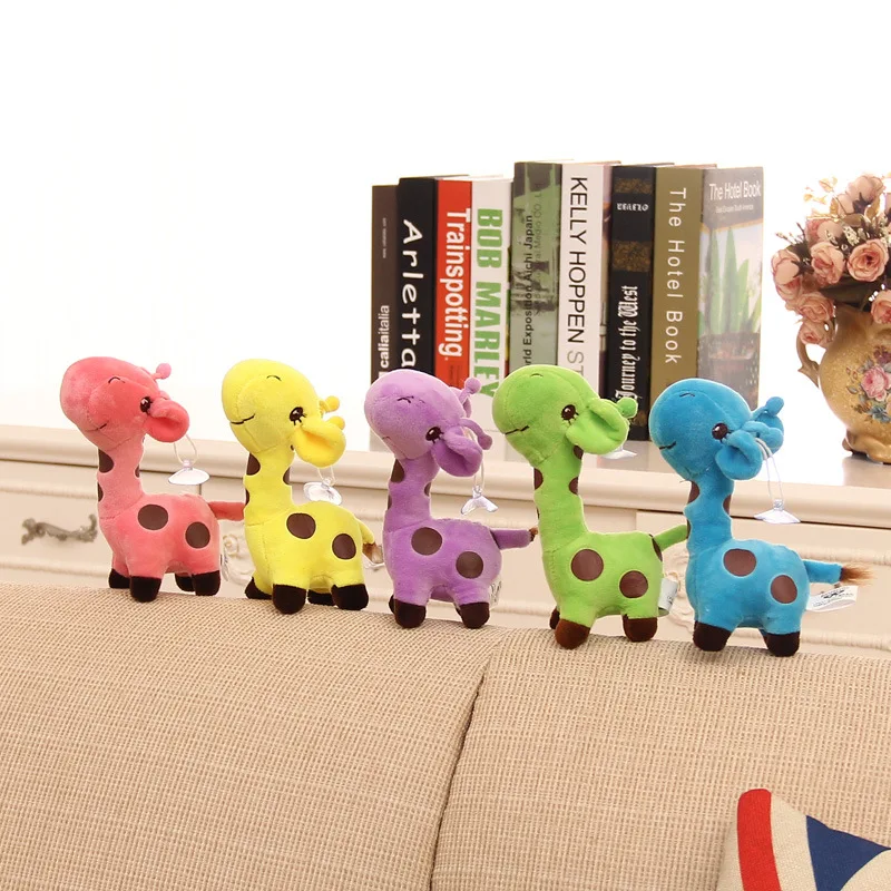 

5colors Unisex Cute Gift Plush Giraffe Soft Toy 18cm Animal Doll Baby Kid Child Christmas Birthday Happy Colorful Children Gifts